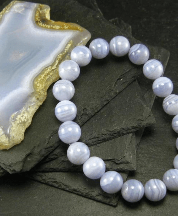 blue lace agate bracelet